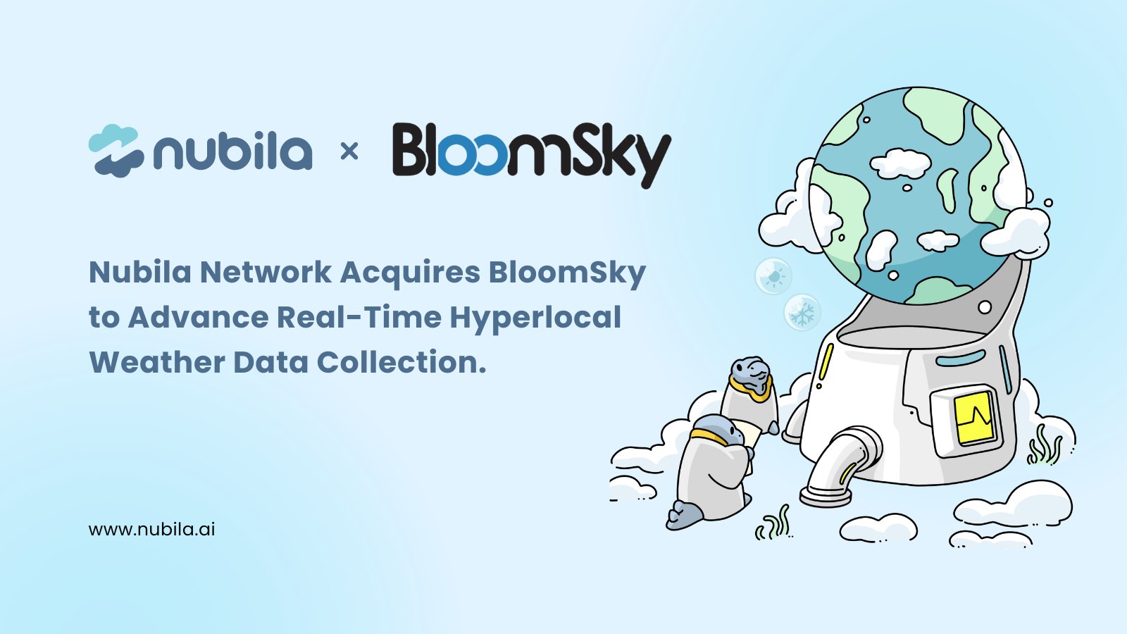 Nubila Network Acquires BloomSky to Advance Real-Time Hyperlocal Weather Data Collection