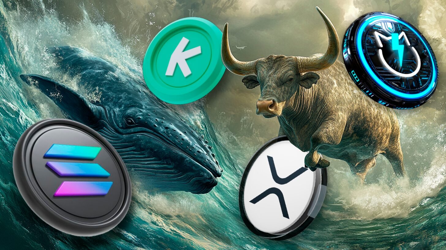 Why Whales are Buying Kaspa, XRP, Solana, and JetBolt Ahead of Crypto Bull Run